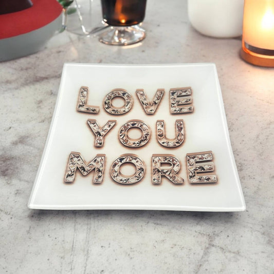 Love You More Diamond Trinket Tray