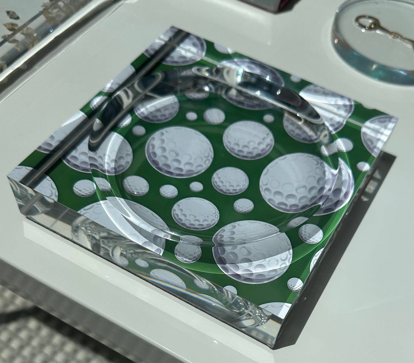 Golf Lover Acrylic Lucite Tray