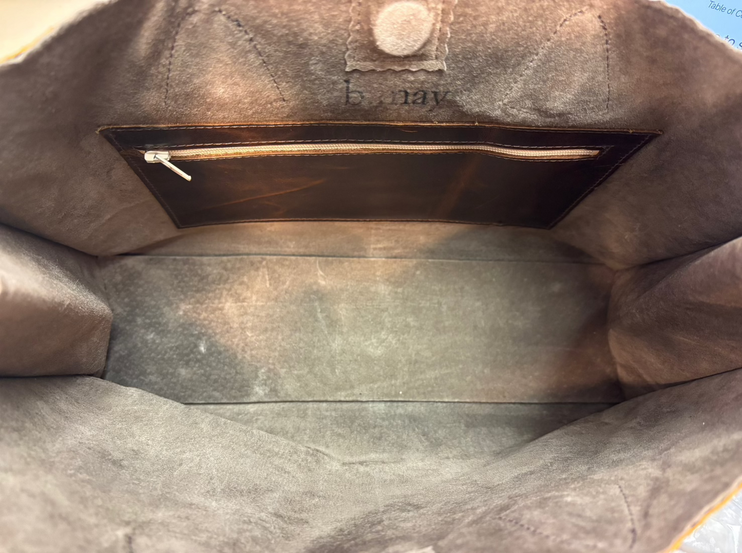 B May Snakeskin Tote