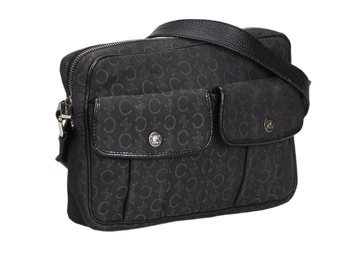Celine Macadam Jacquard Shoulder Bag