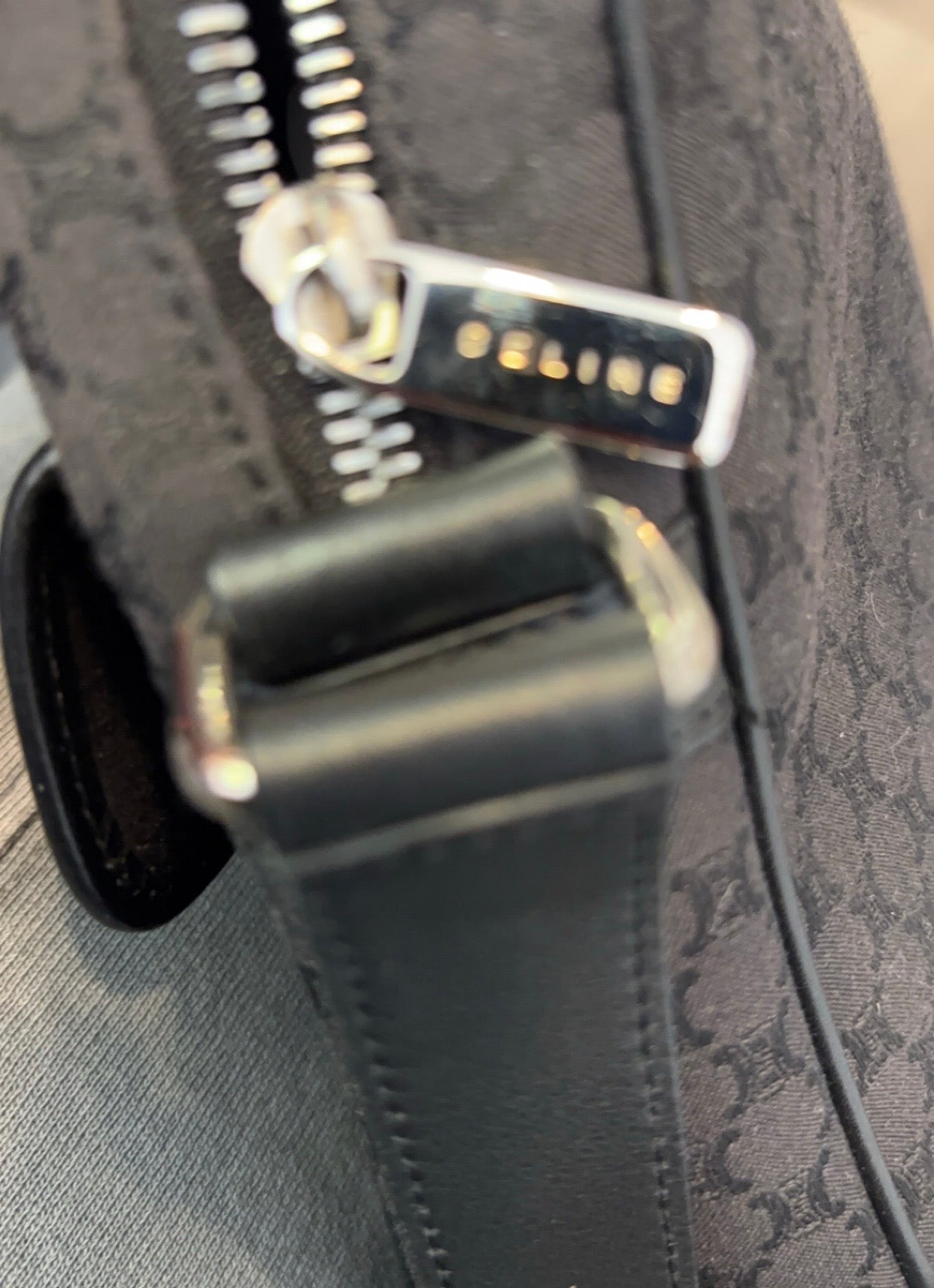Celine Macadam Jacquard Shoulder Bag