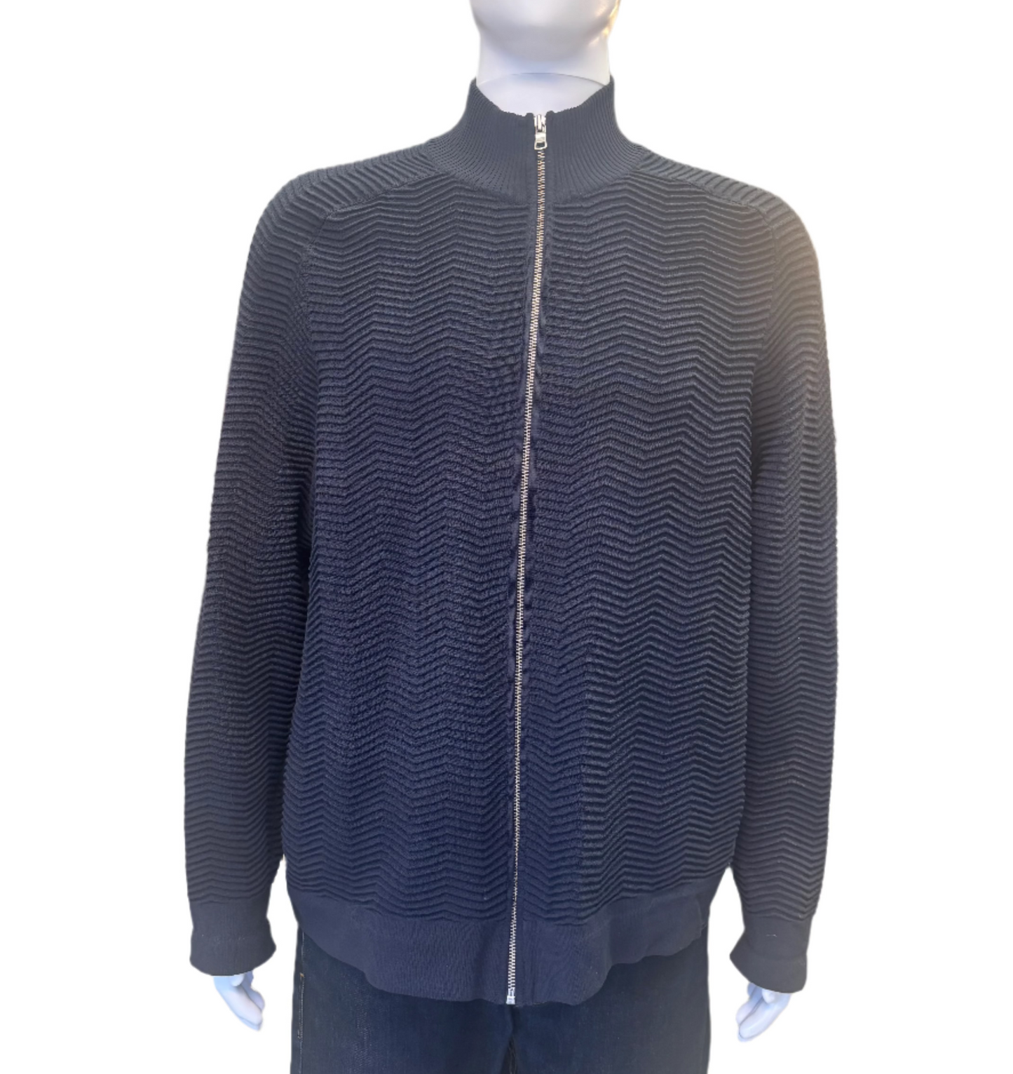 Armani Zip Up Sweater