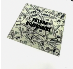 Future Billionaire Glass Coaster