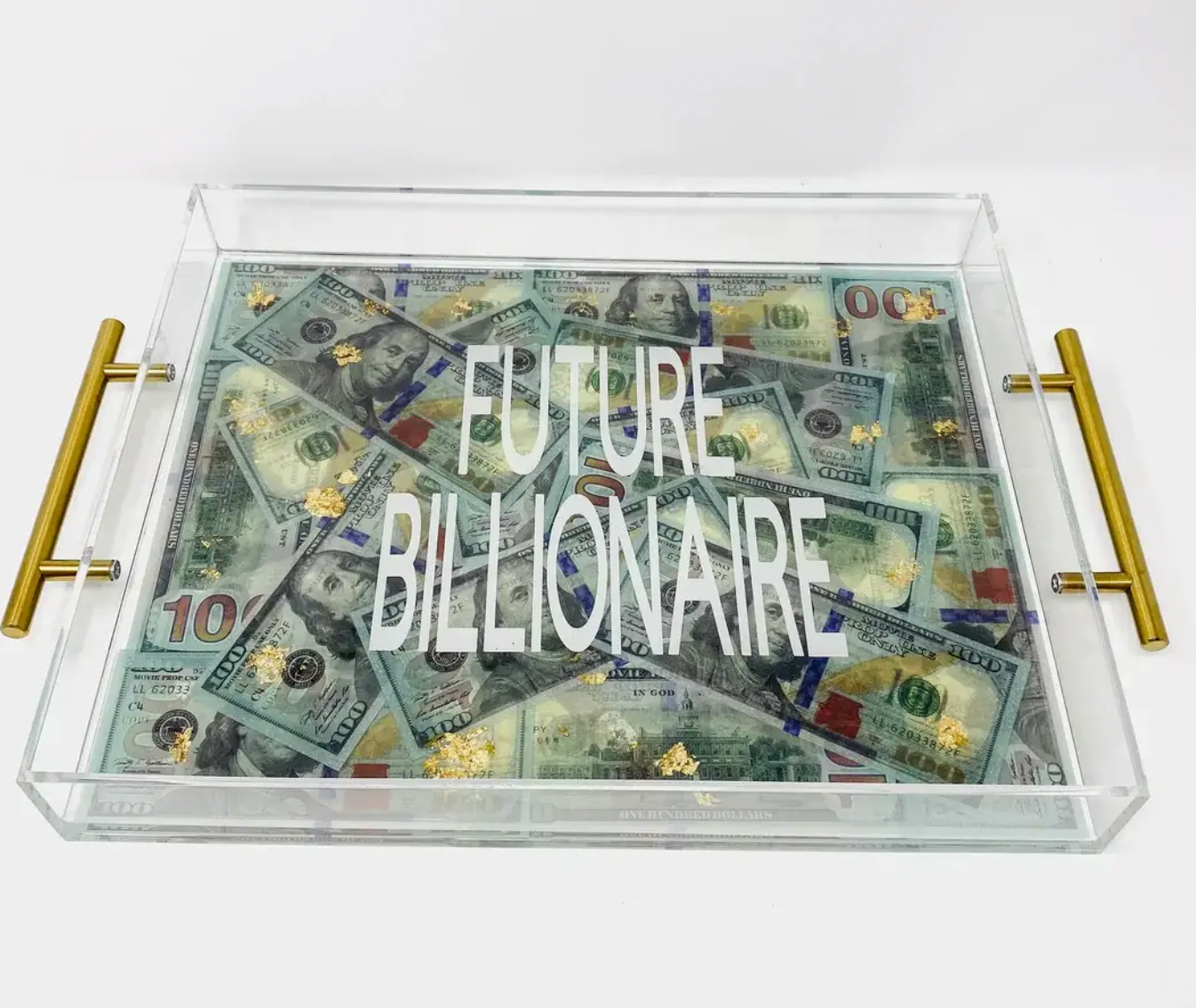 Future Billionaire Acrylic Tray