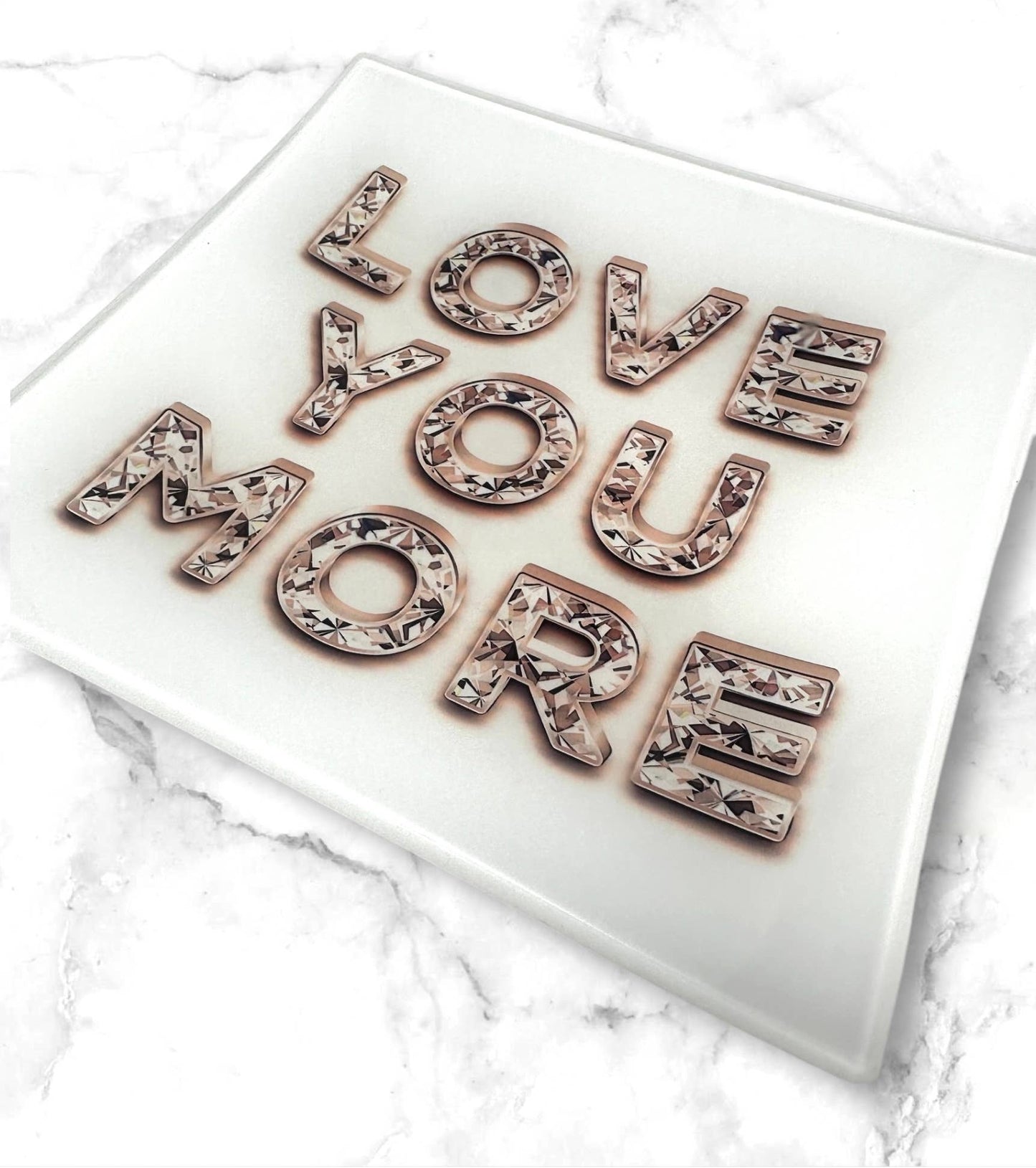 Love You More Diamond Trinket Tray