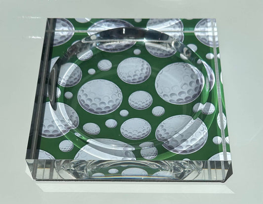 Golf Lover Acrylic Lucite Tray