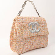 Chanel CC Flap Tweed Handle Bag