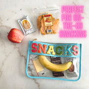SNACKS Large Clear Pouch