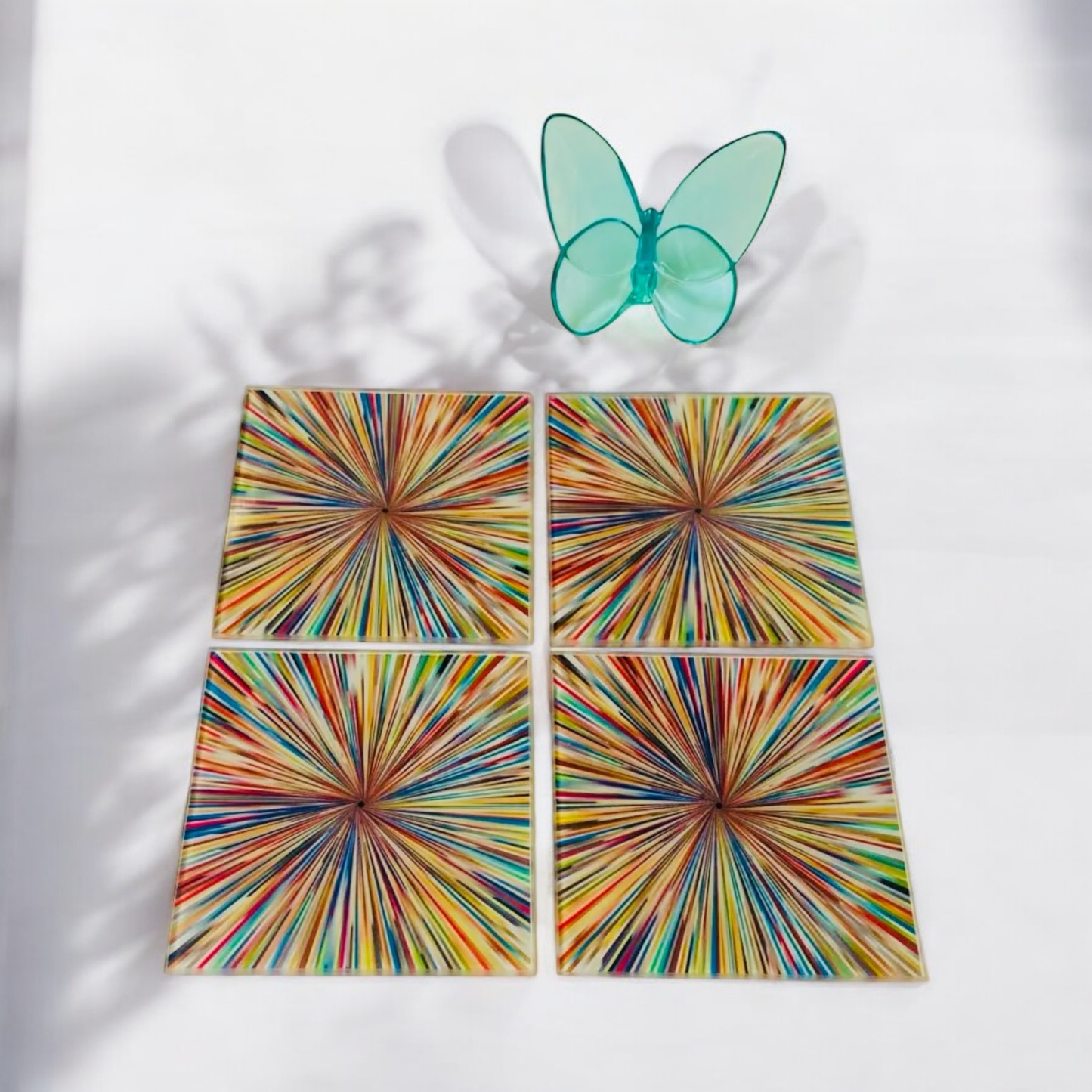 Modern Abstract Prints Coaster Set