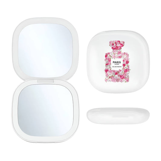 Flower Perfume LED Compact Mirror