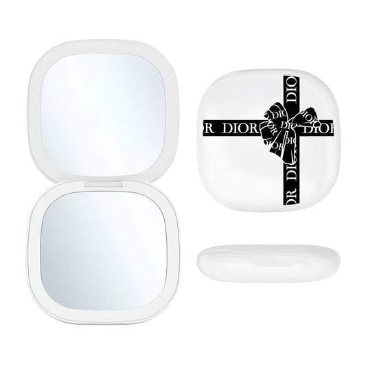 LED Compact Mirror - Black Bow