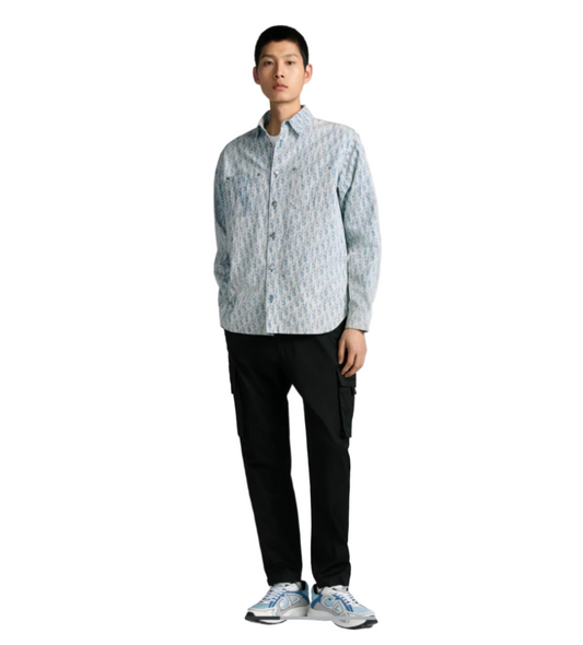 Dior Oblique Kasuri Cotton Denim Overshirt