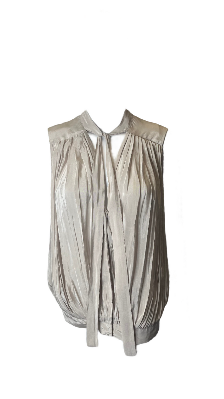 Barbara Bui Sleeveless Pleated Blouse