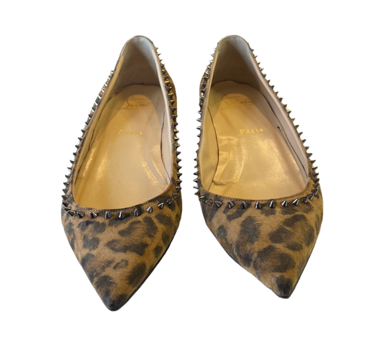 Christian Louboutin Spike Suede Flat