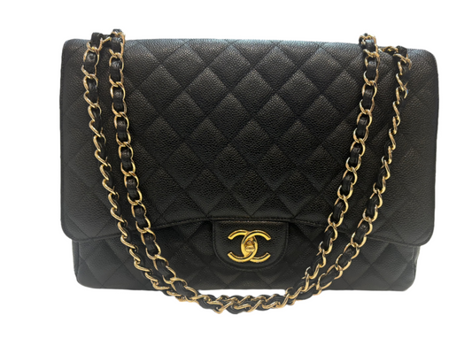 Chanel Caviar Max Double Flap Bag