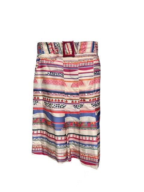 Isabela Capeto Aztec Pleated Skirt