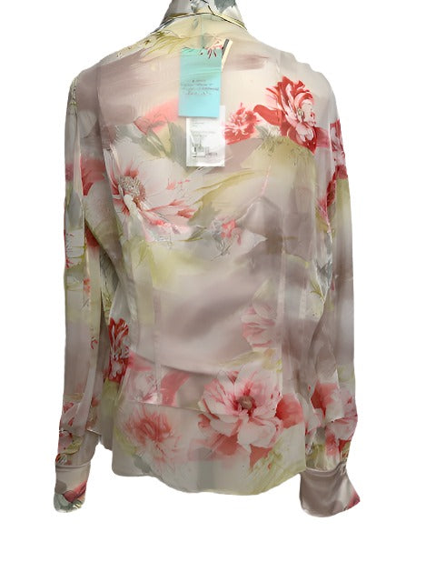 Cynthia Rose Sheer Floral Blouse