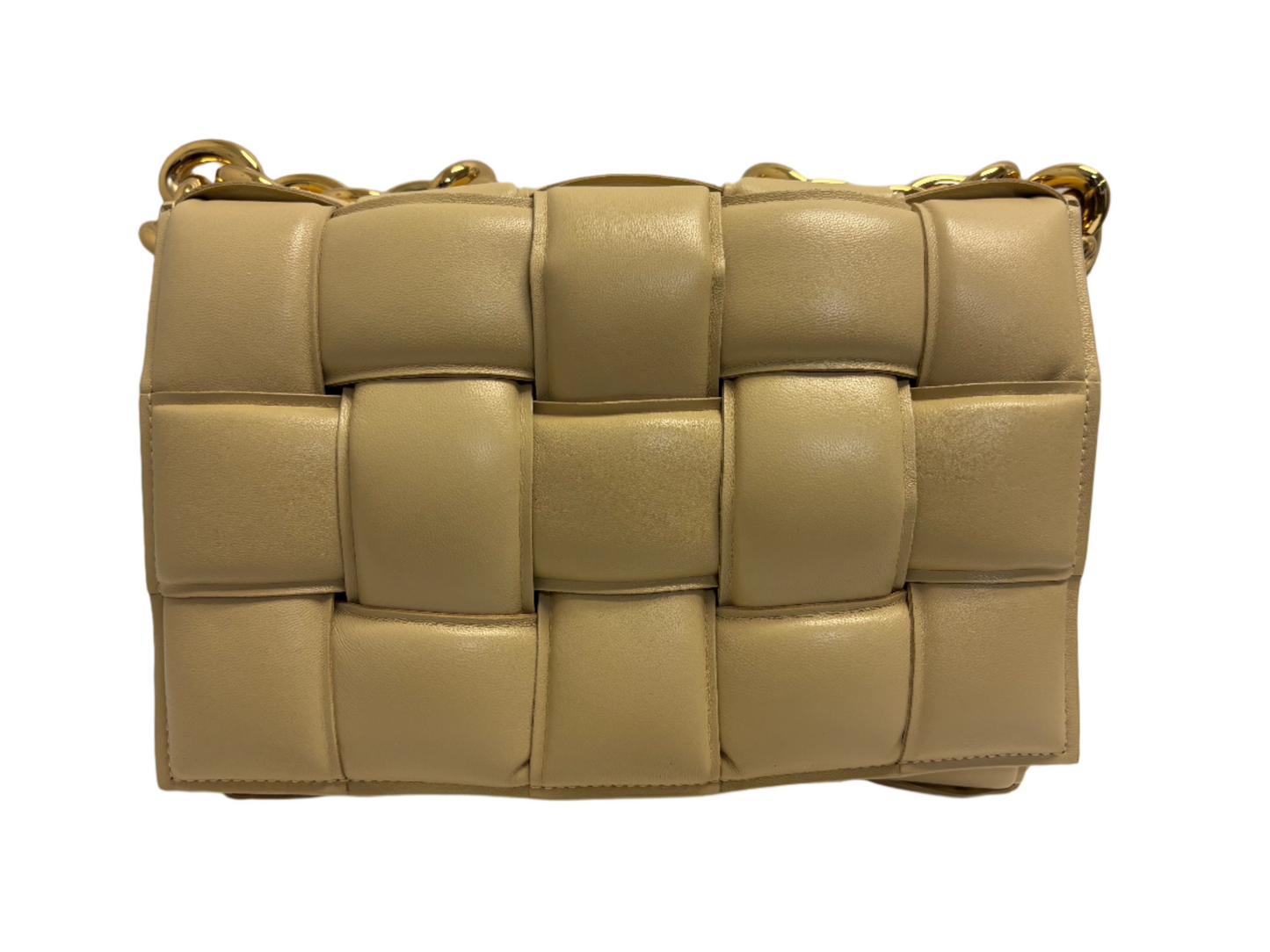 Bottega Veneta Intrecciato Chain Padded Cassette Handbag