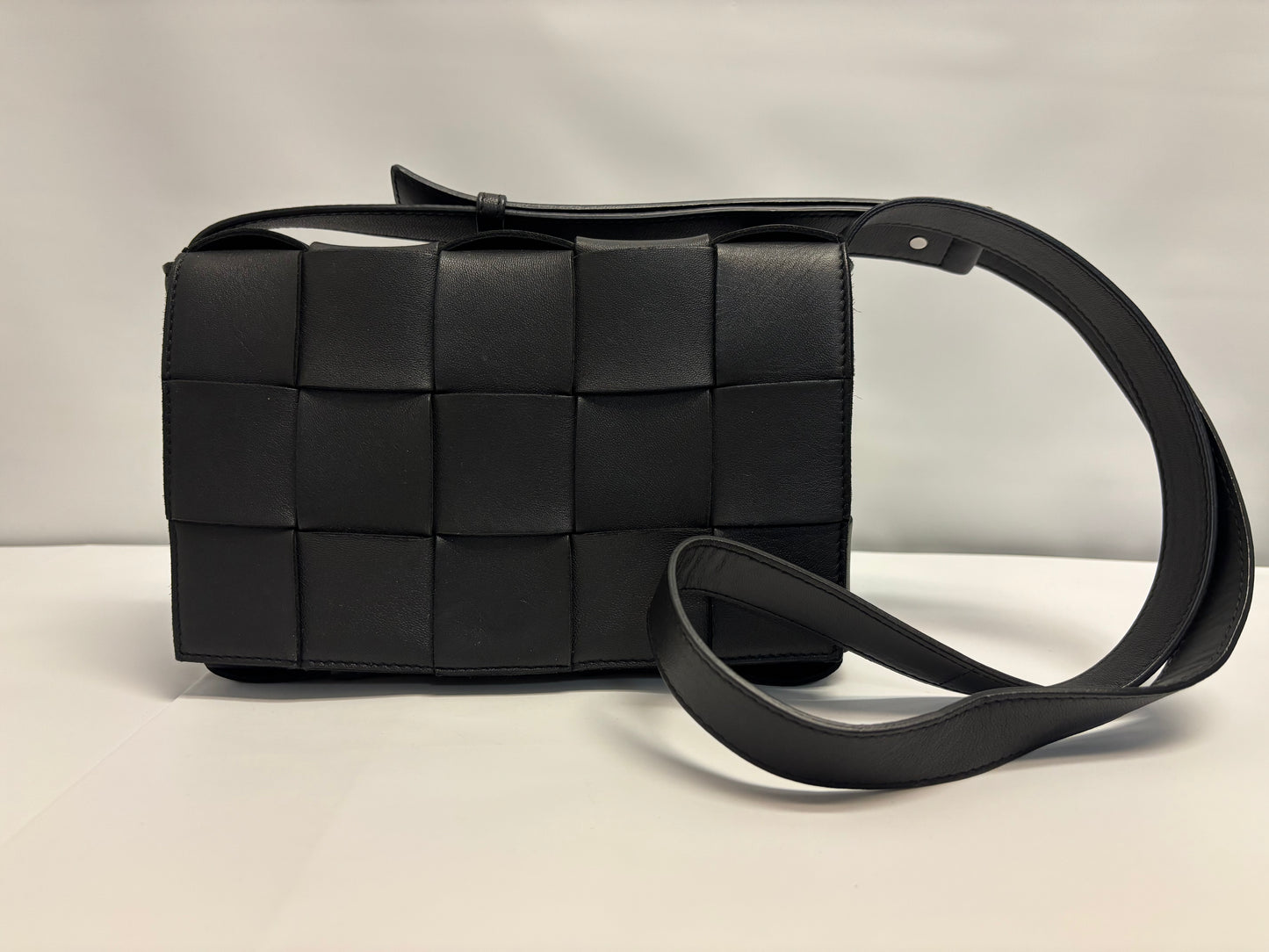 Bottega Veneta Cassette Medium Leather Crossbody