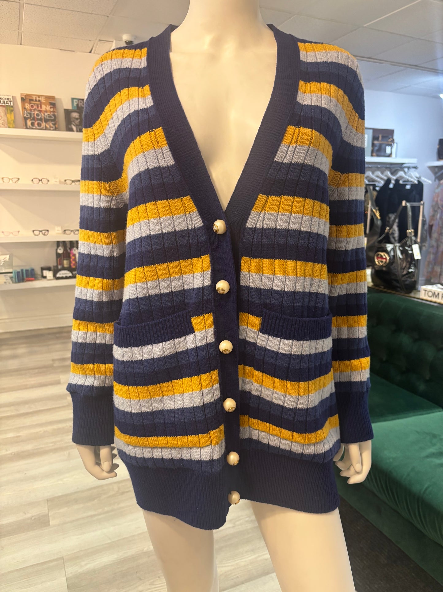 Gucci Reversible Wool and Silk Cardigan