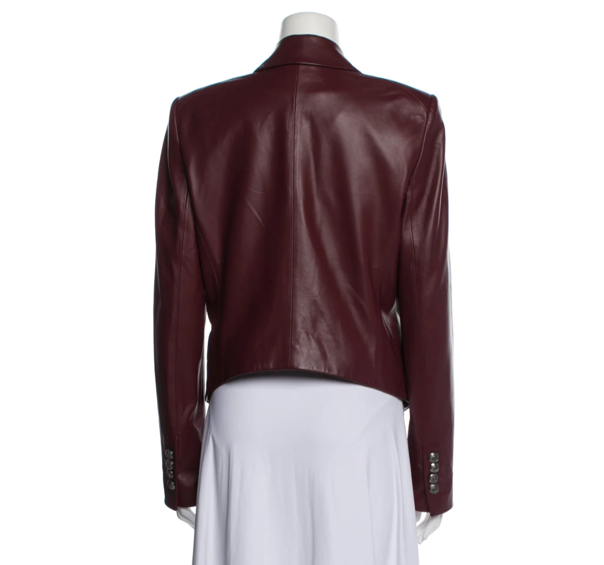 Veronica Beard Lamb Leather Blazer