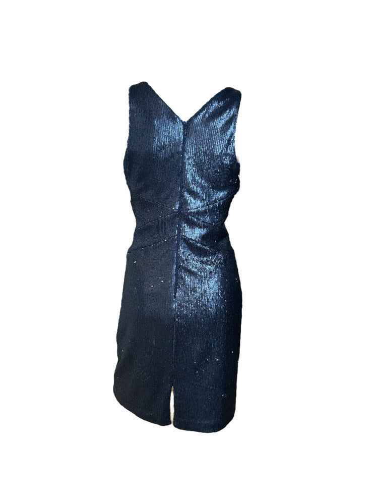 Halston Sleeveless Sequin Dress