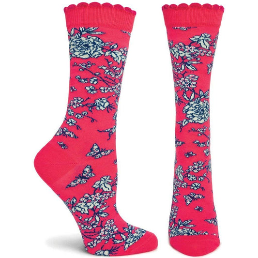 Floral de Jouy Sock