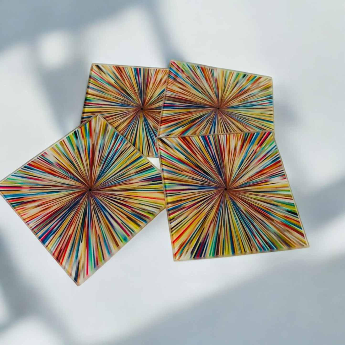 Modern Abstract Prints Coaster Set