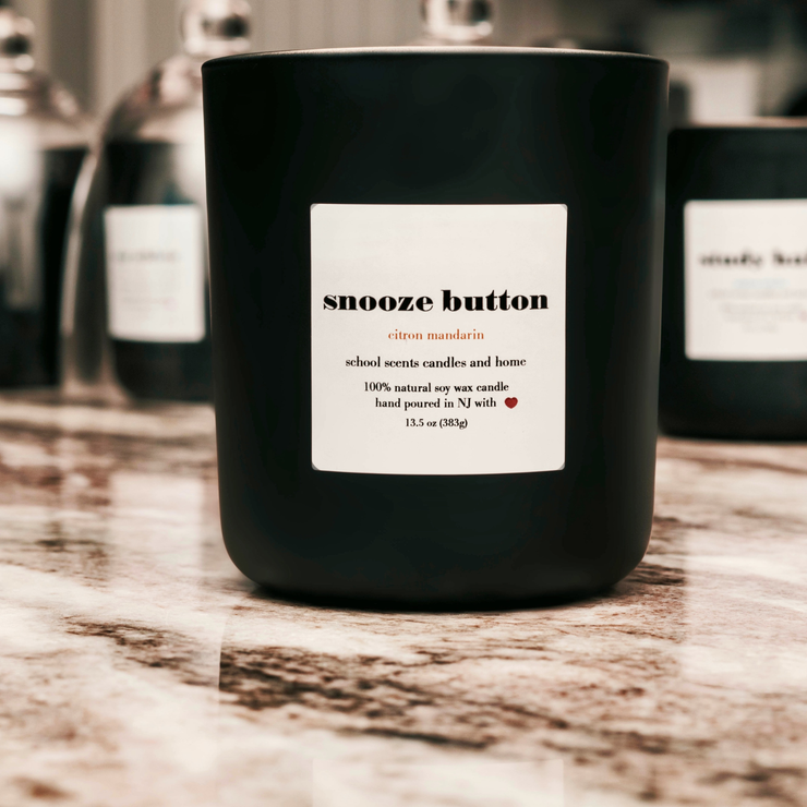 Snooze Button Candle