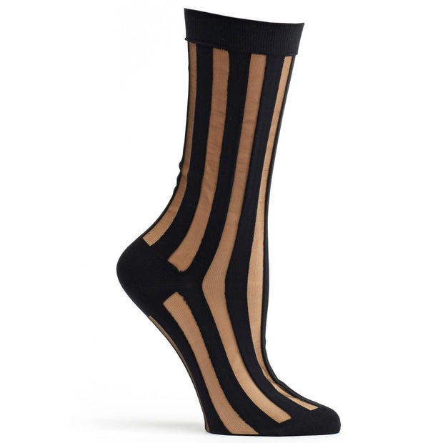 Sheer Pinstripe Sock